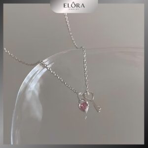 dây chuyền bạc chìa khóa tình yêu